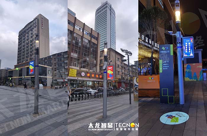 石家莊灣里廟步行街 LED 燈桿屏項(xiàng)目：點(diǎn)亮商業(yè)街區(qū)的智慧光影